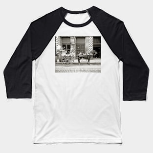 New Orleans Milk Cart, 1910. Vintage Photo Baseball T-Shirt